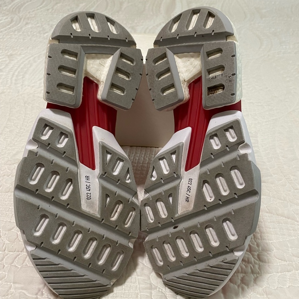 Red and White Adidas Athletic Sneakers - Picture 6 of 8